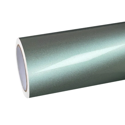 Gloss Metallic Hadlin Green Car Vinyl Wrap PET