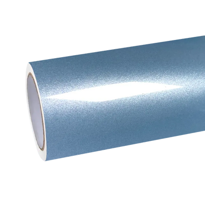 Gloss Metallic Porsche Ice Blue Car Vinyl Wrap PET