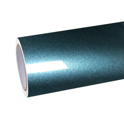 Gloss Metallic Interstellar Green Car Vinyl Wrap PET