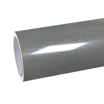 Gloss Metallic Jasper Grey Car Vinyl Wrap PET