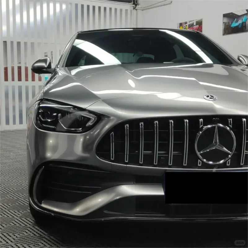 Gloss Metallic Tungsten Black Car Vinyl Wrap PET