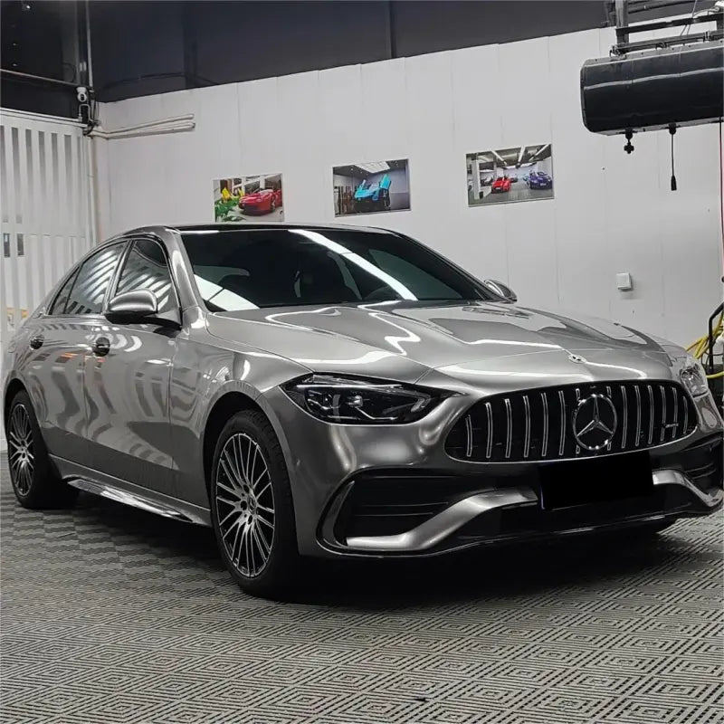 Gloss Liquid Metallic Silver Car Vinyl Wrap