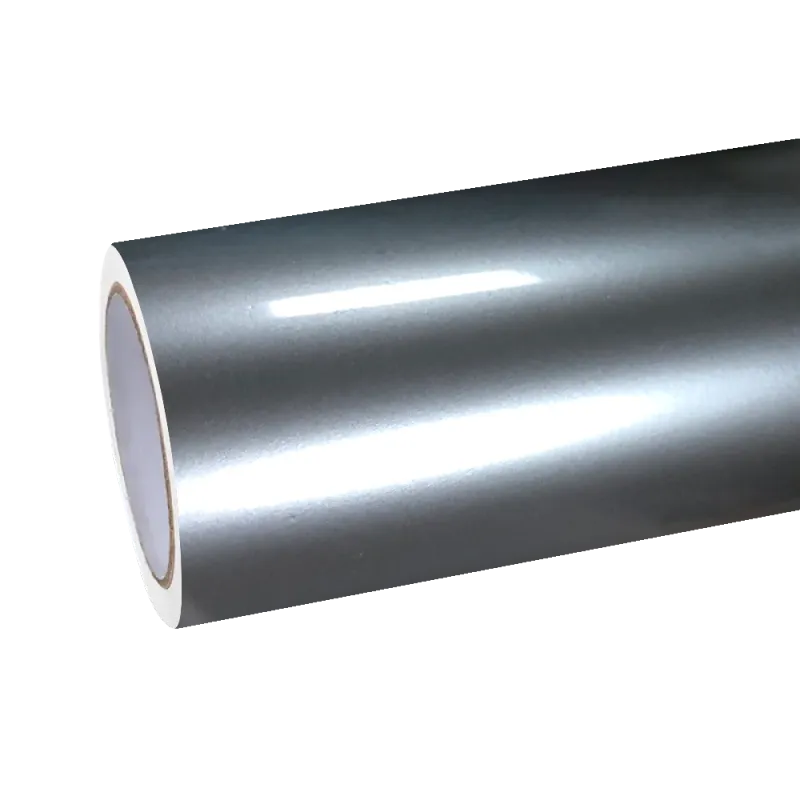 Gloss Liquid Metallic Silver Car Vinyl Wrap