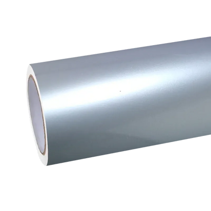 Gloss Metallic Liquid Grey Silver Car Vinyl Wrap PET