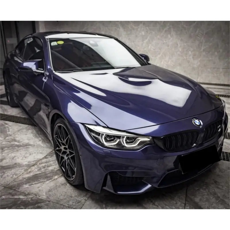Gloss Metallic Macao Blue Car Vinyl Wrap PET