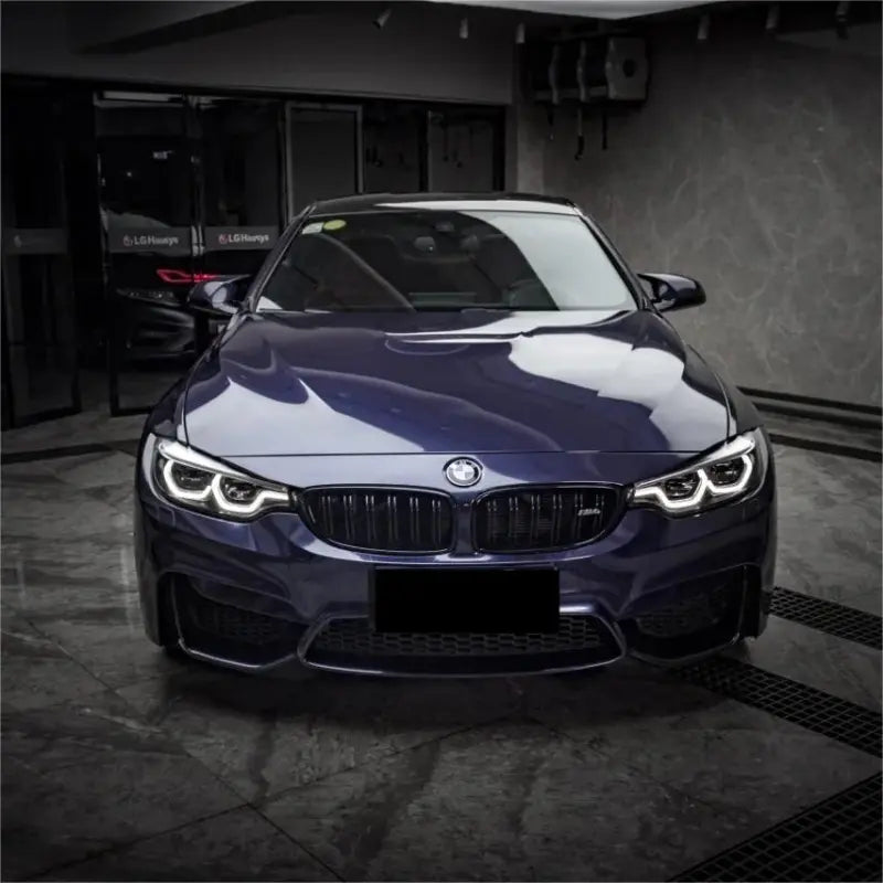 Gloss Metallic Macao Blue Car Vinyl Wrap PET