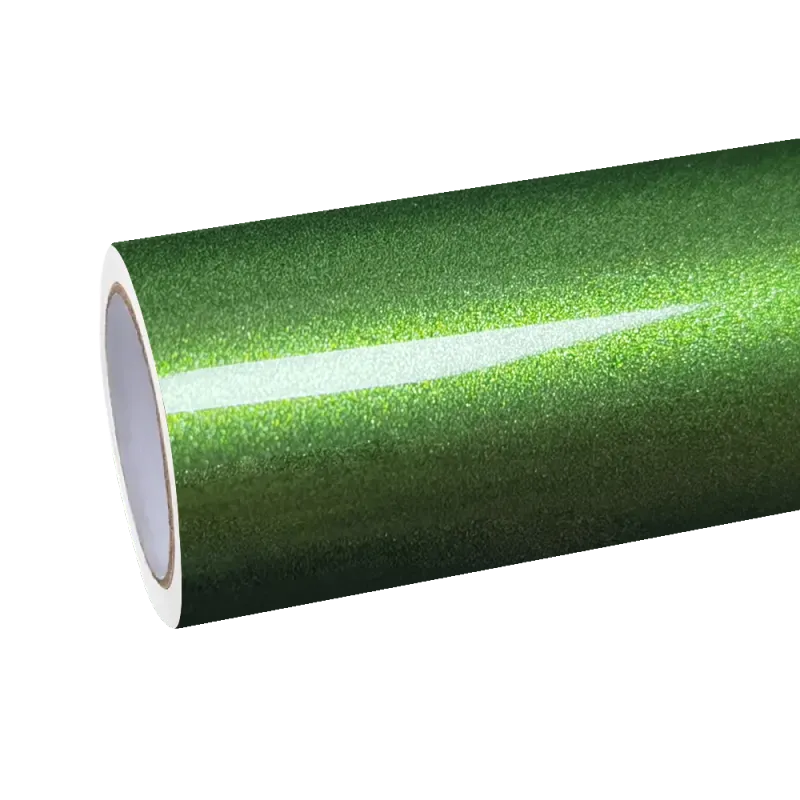 Gloss Metallic Mamba Green Car Vinyl Wrap