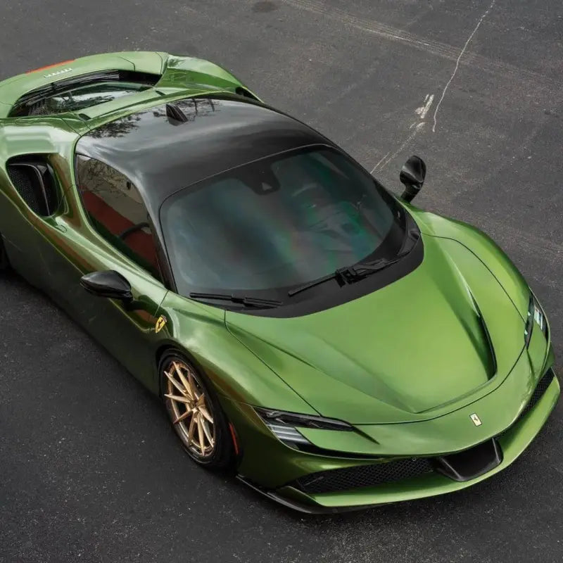 Gloss Metallic Mamba Green Car Vinyl Wrap
