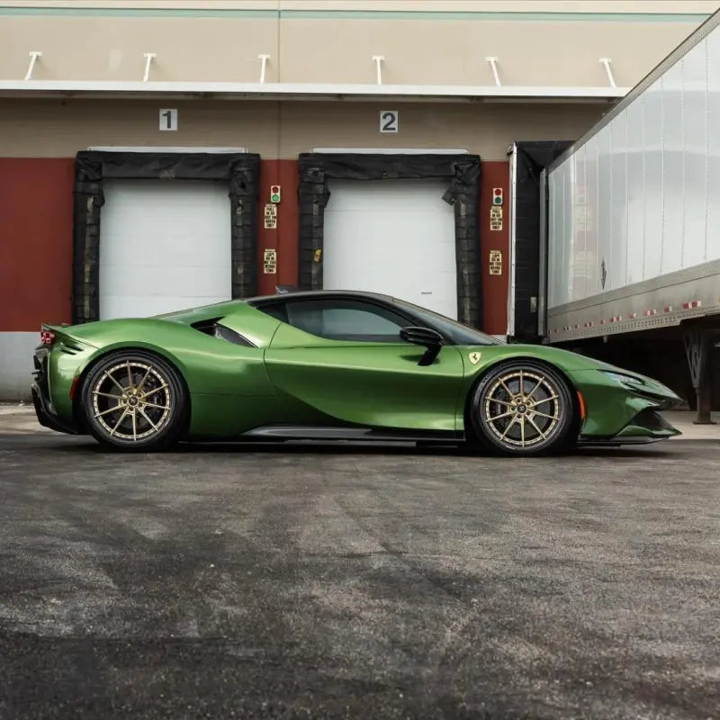 Gloss Metallic Mamba Green Car Vinyl Wrap