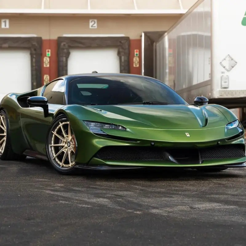 Gloss Metallic Mamba Green Car Vinyl Wrap