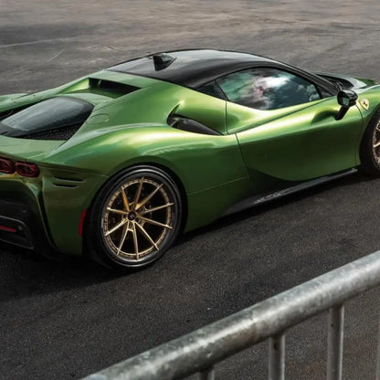 Gloss Metallic Mamba Green Car Vinyl Wrap