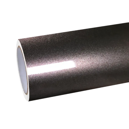 Gloss Metallic Metal Brown Car Vinyl Wrap PET