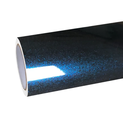 Gloss Metallic Midnight Blue Car Vinyl Wrap PET