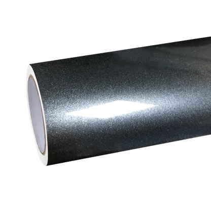 Gloss Metallic Mist Grey Car Vinyl Wrap PET