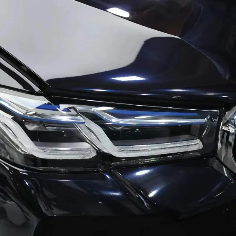 Gloss Metallic Navarra Blue Car Vinyl Wrap PET