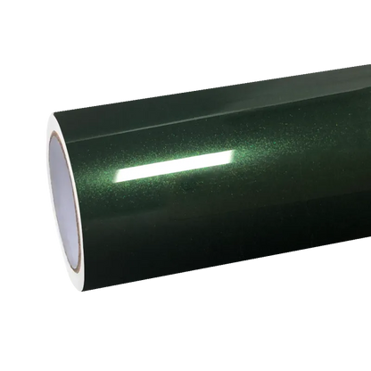 Gloss Metallic Oak Green Car Vinyl Wrap Porsche PET