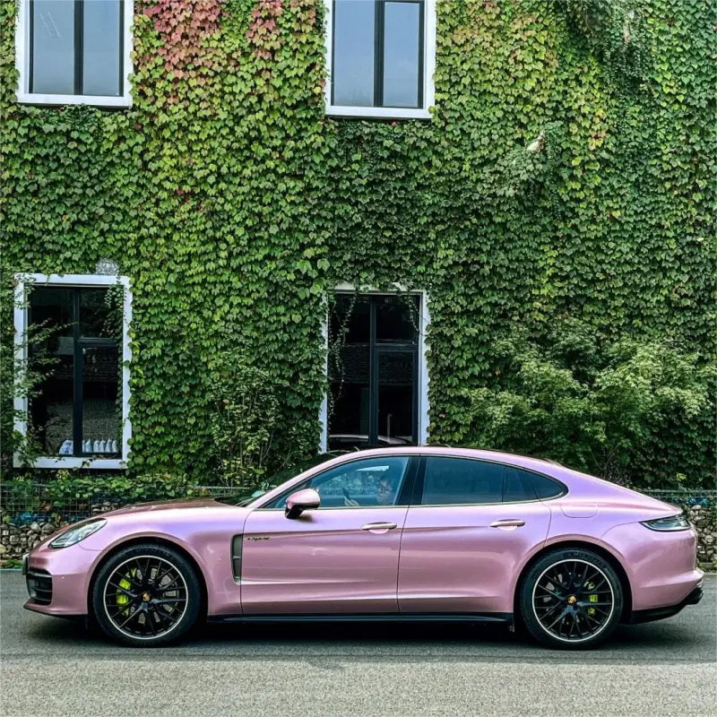 Gloss Metallic Passion Pink Car Vinyl Wrap Bentley GT PET