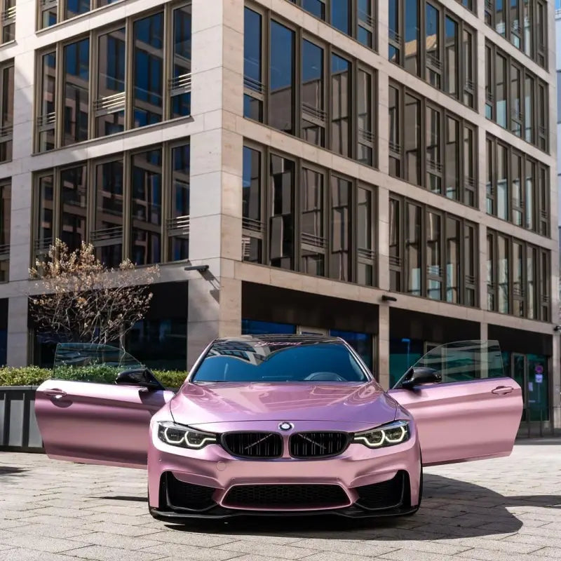 Gloss Metallic Passion Pink Car Vinyl Wrap Bentley GT PET