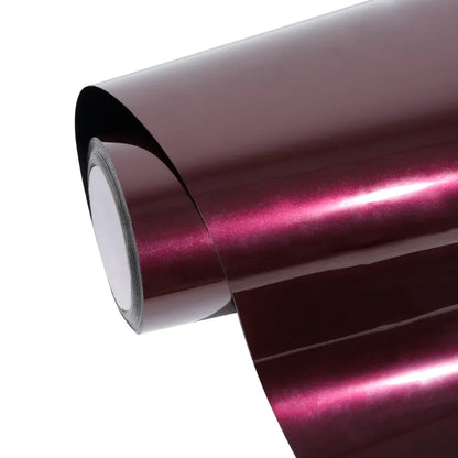 Gloss Metallic Plum Purple Car Vinyl Wrap PET