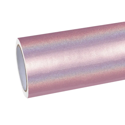 Gloss Metallic Rainbow Laser Light Pink Car Vinyl Wrap