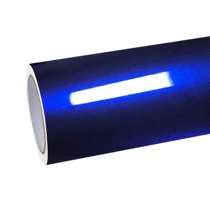 Gloss Metallic Royal Blue Car Vinyl Wrap PET