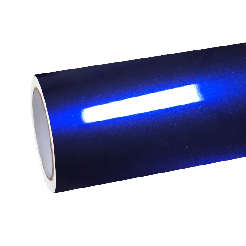 Gloss Metallic Royal Blue Car Vinyl Wrap PET