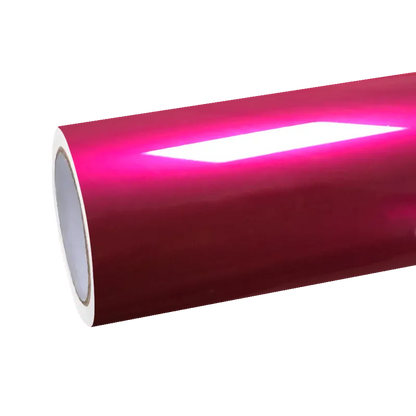 Gloss Metallic Rubellite Purple Car Vinyl Wrap PET Wildberry