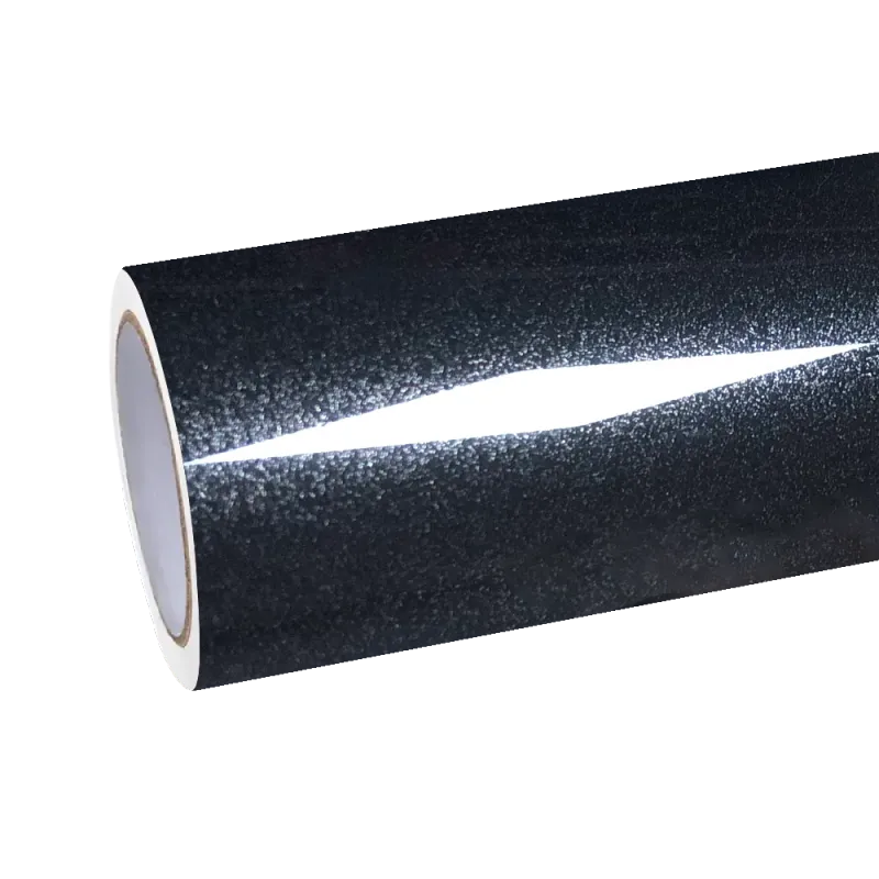 Gloss Metallic Volcano Grey Car Vinyl Wrap PET