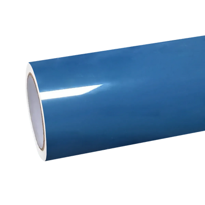 Gloss Petrol Blue Car Vinyl Wrap PET