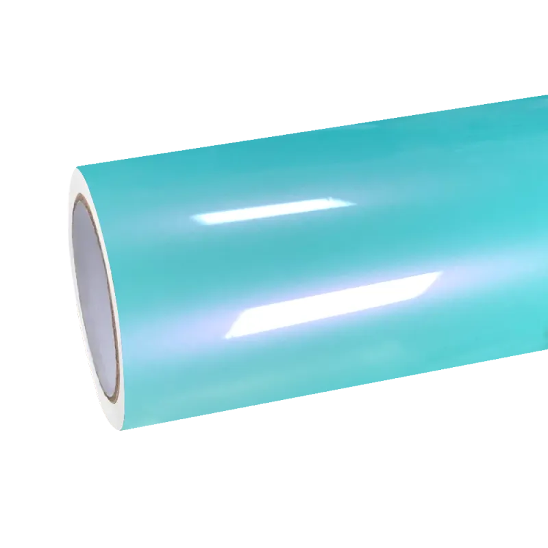 Gloss Racing Tiffany Blue Car Vinyl Wrap PET