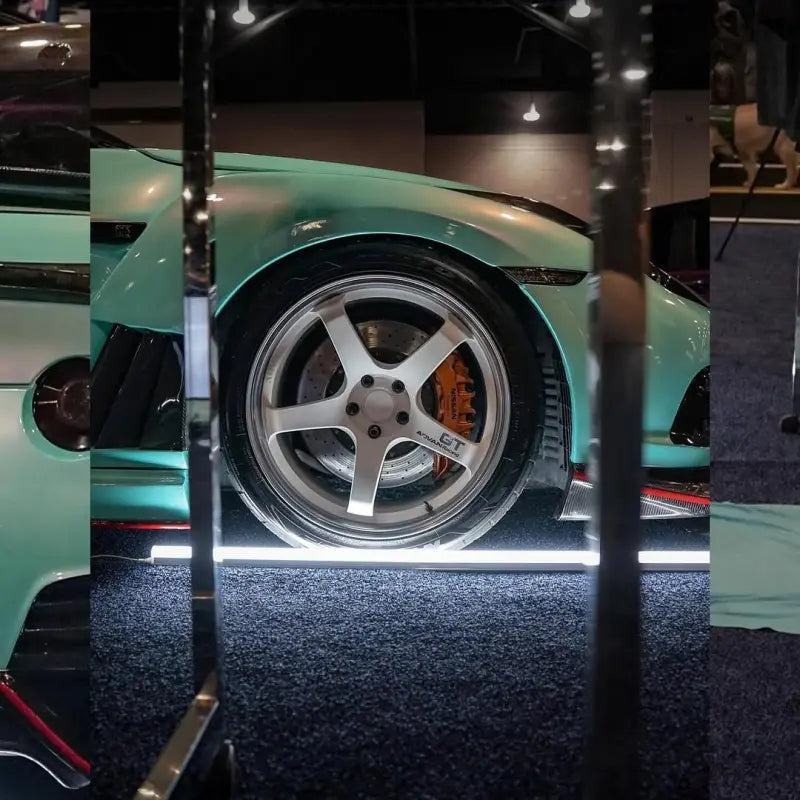Gloss Racing Tiffany Blue Car Vinyl Wrap PET