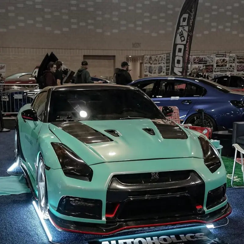Gloss Racing Tiffany Blue Car Vinyl Wrap PET