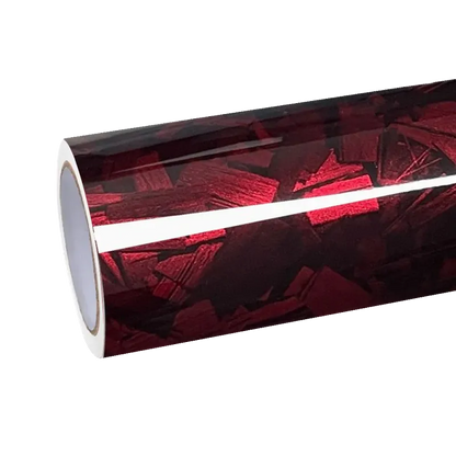 red forged carbon fiber wrap