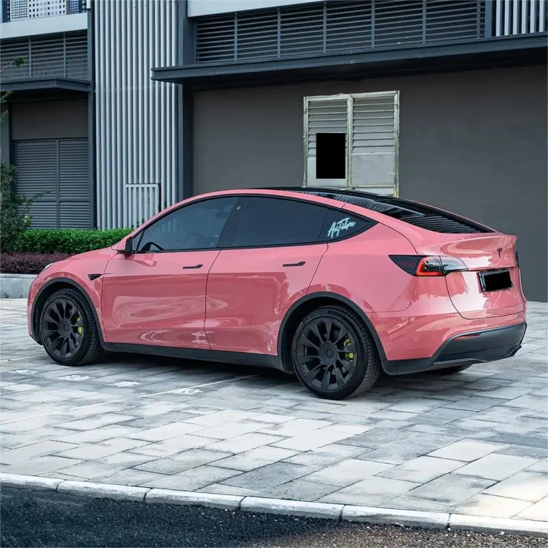 Gloss Plum Sauce Pink Car Vinyl Wrap PET