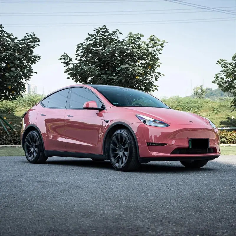 Gloss Plum Sauce Pink Car Vinyl Wrap PET