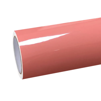 Gloss Salmon Pink Car Vinyl Wrap