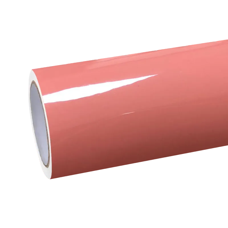 Gloss Salmon Pink Car Vinyl Wrap
