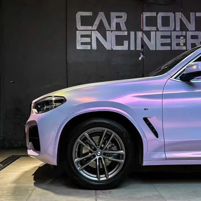 Gloss Candy Starry Pink Gold Car Vinyl Wrap PET