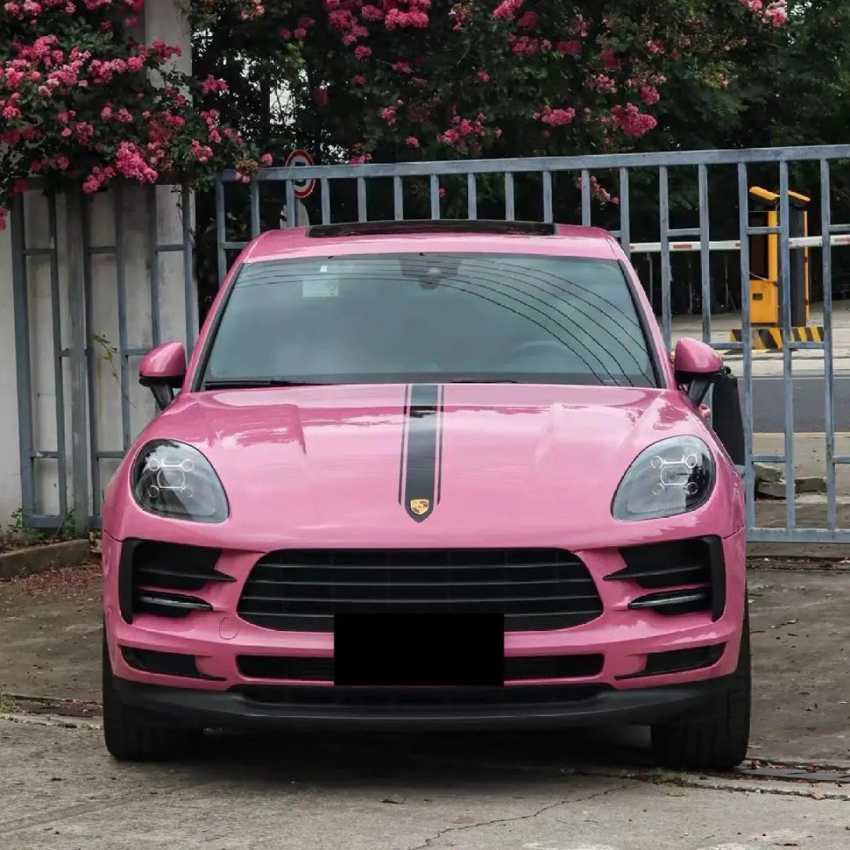Gloss Tulip Pink Car Vinyl Wrap PET