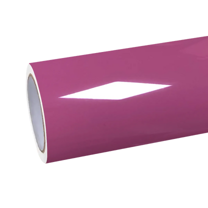 Gloss Tulip Pink Car Vinyl Wrap PET