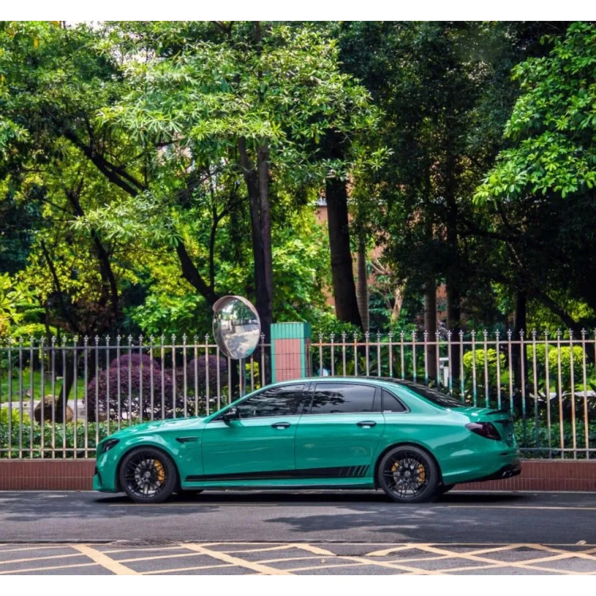 Gloss Vintage Green Car Vinyl Wrap