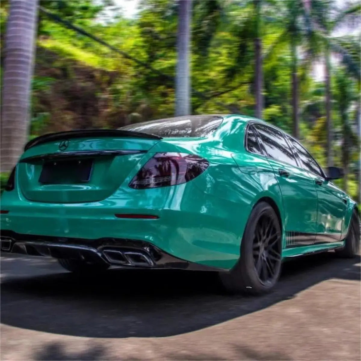 Gloss Vintage Green Car Vinyl Wrap