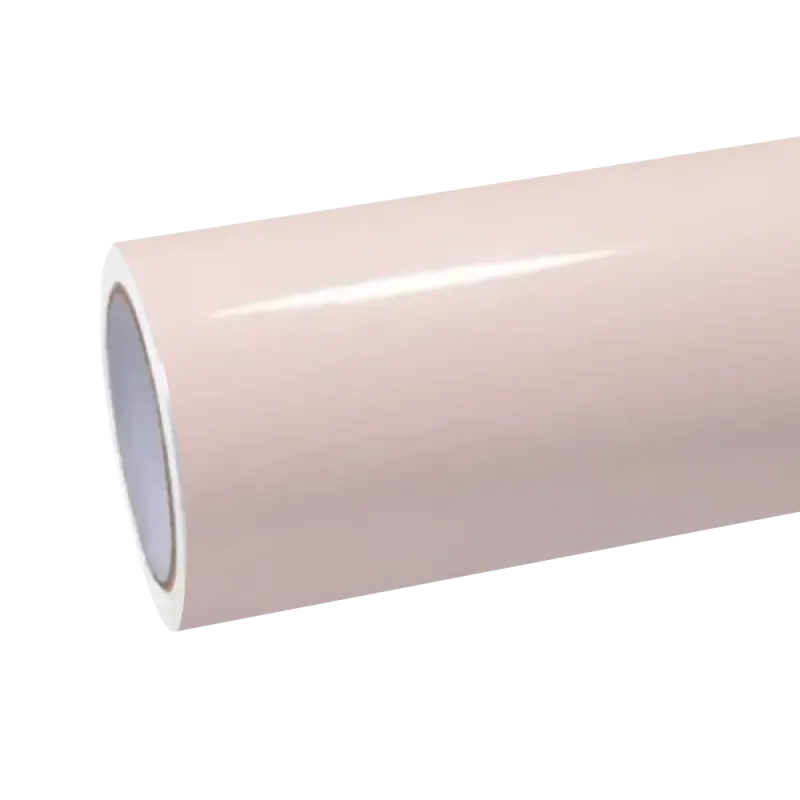 Gloss Metallic Macaron Peach Pink Car Vinyl Wrap