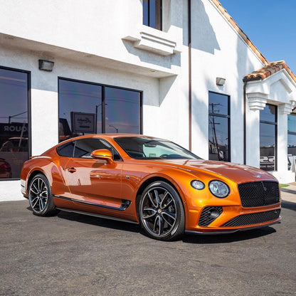 burnt orange car wrap