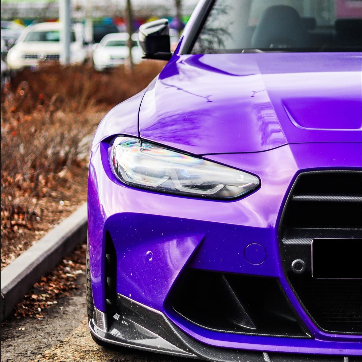Glossy Metallic Royalty Purple Wrap