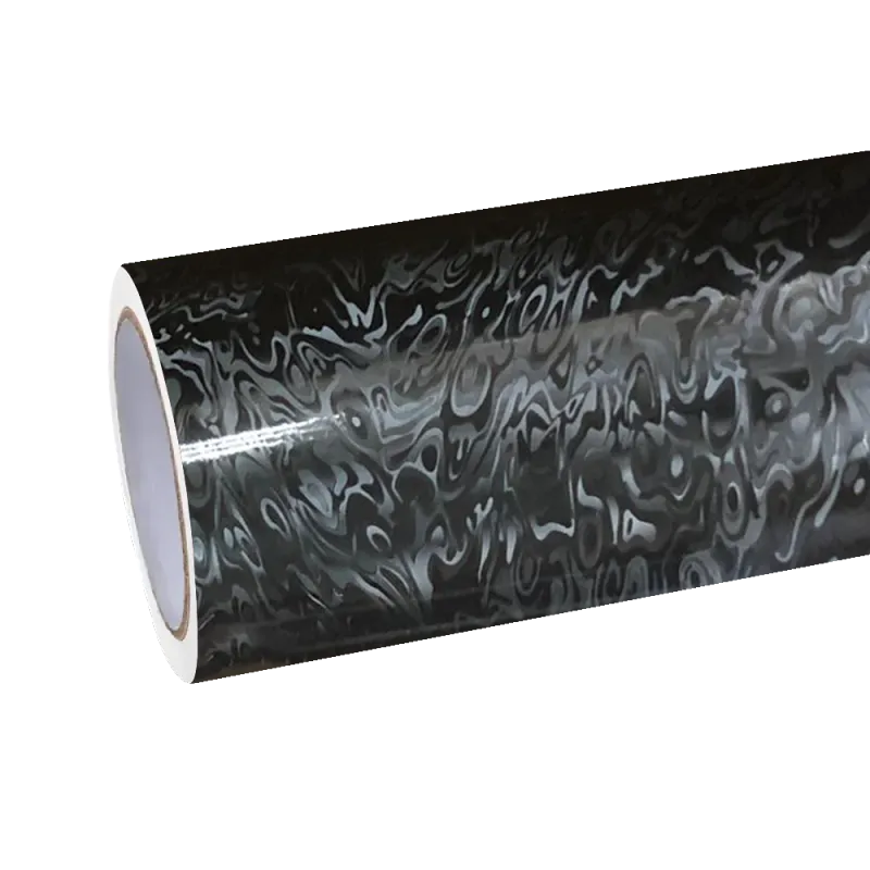 Matte Carbon Fiber Meta Cosmic Black Car Vinyl Wrap PET
