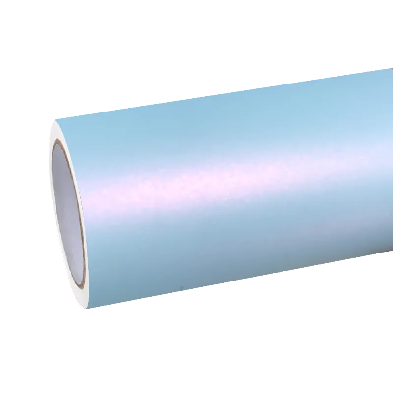 Matte Chameleon Pink Blue Car Vinyl Wrap PET