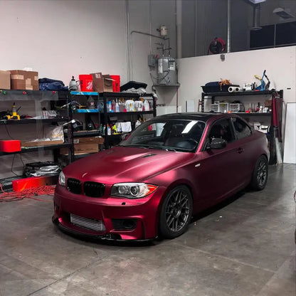 Matte Chrome Metallic Romance Red Car Vinyl Wrap