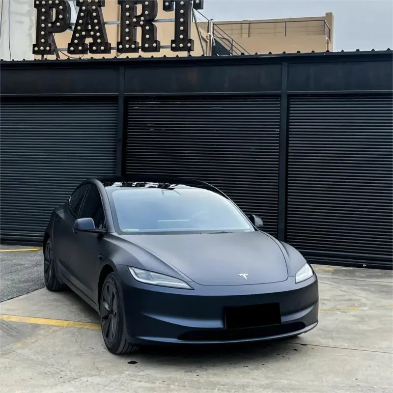 Best Matte Dark Blue Car Vinyl Wrap