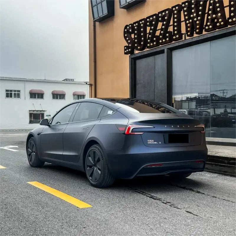 Best Matte Dark Blue Car Vinyl Wrap